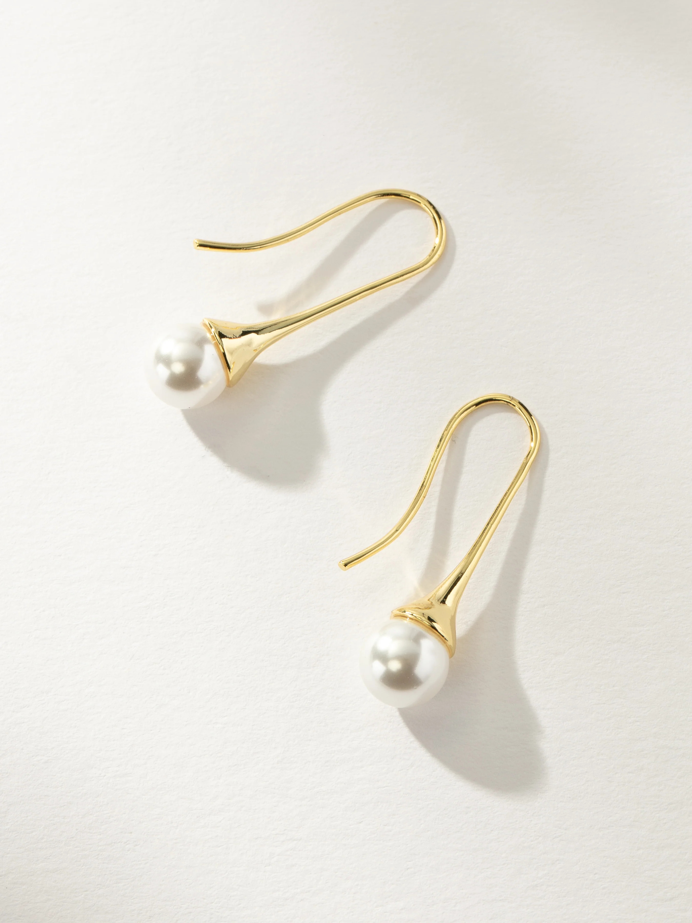 Gold Pearl Teardrop Earrings | Pearl Earrings | Uncommon James | Uncommon James