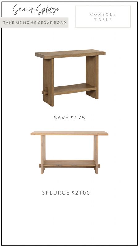 Splurge or Save..

The top console table is one of my favorite purchases lately!! Such a great dupe for the popular McGee & Co console table!

Entryway, entryway table, console table, accent table, living room table, living room, designer dupe, Walmart, Walmart find, McGee and co, studio McGee, dining room, furniture, splurge or save, amazon, target 

#LTKFind #LTKhome #LTKsalealert