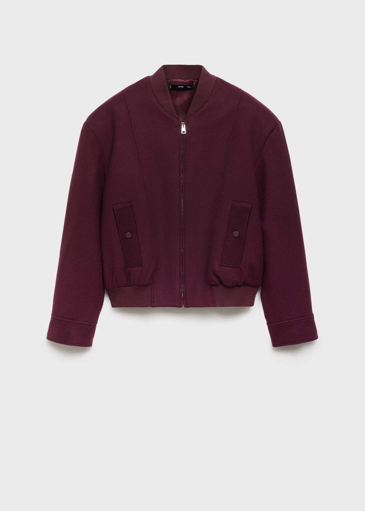 Wool bomber jacket with pockets | MANGO (UK)