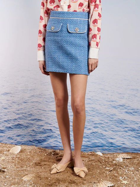 Ocean Jewel Tweed Mini Skirt | Sister Jane (UK)