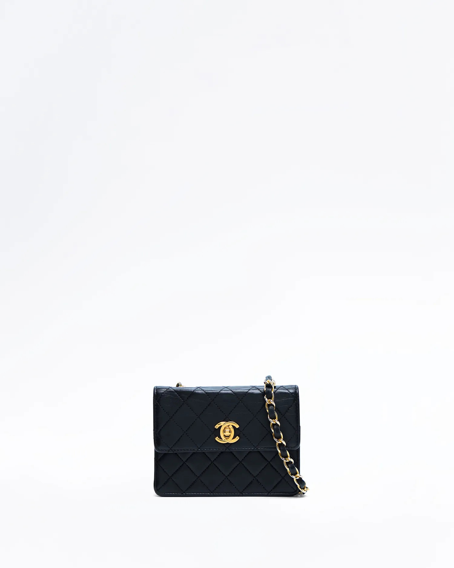Vintage Lambskin Quilted Micro Flap Bag | Vivrelle