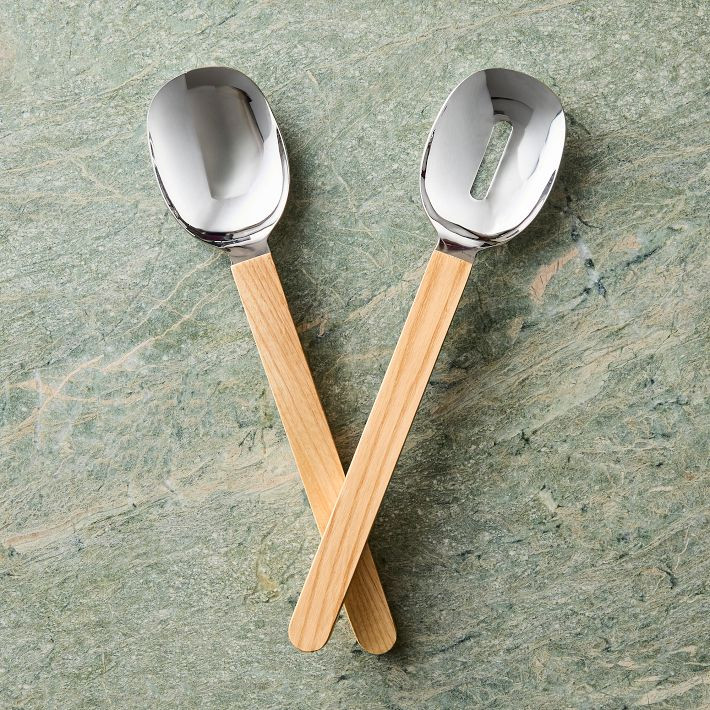 Wood Joinery Serving Utensils (Set of 2) | West Elm (US)