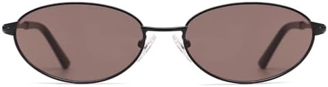 Appassal Retro Oval Sunglasses for Women Mens with Spring Hinge Sunnies AP3696 | Amazon (US)