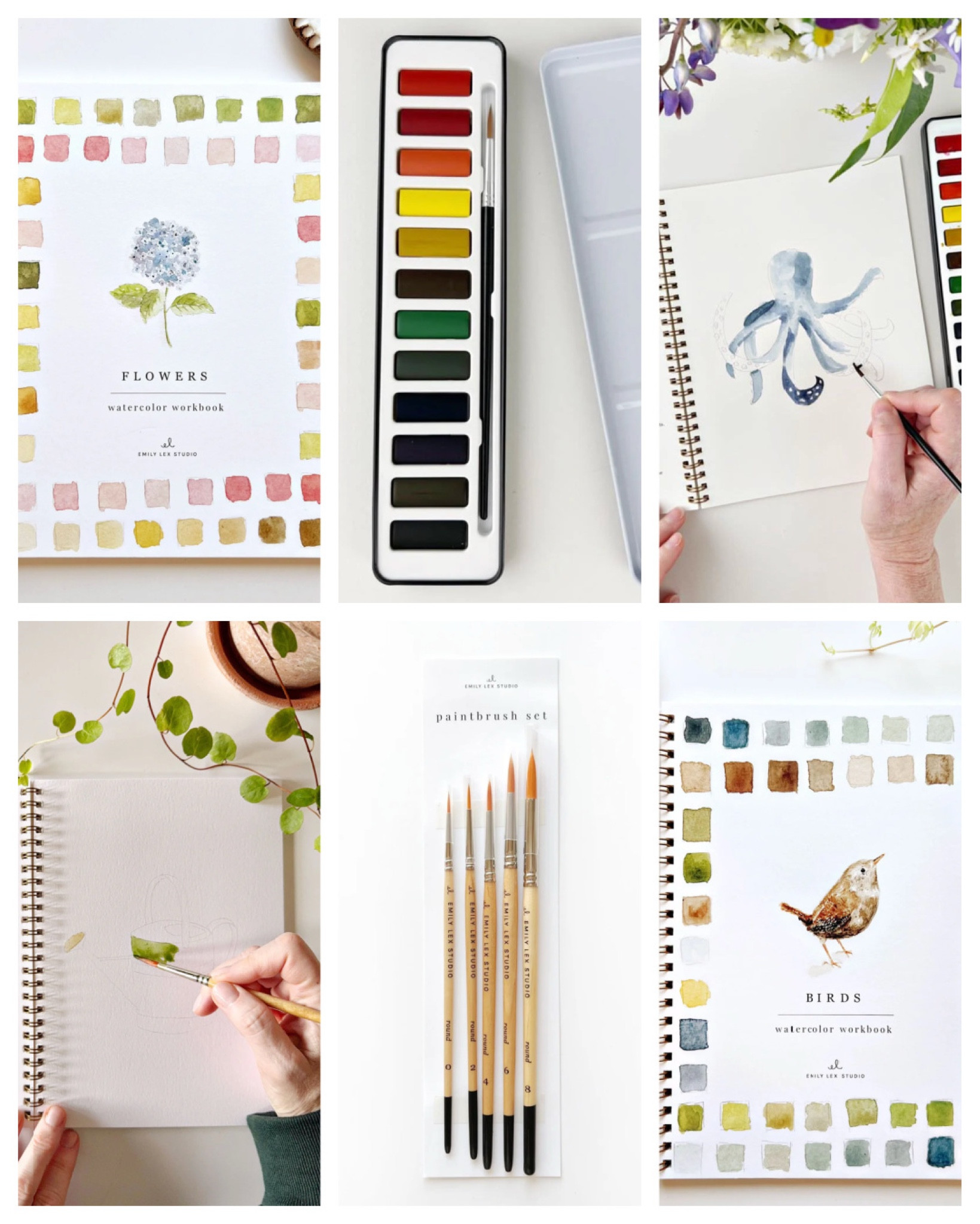 Watercolor workbooks by Emily Lex! These are the perfect books & supplies to take to the beach for our extended family art night. #elstudio #elswatercolors #watercolorsforbeginners 

#LTKparties #LTKhome #LTKSeasonal
