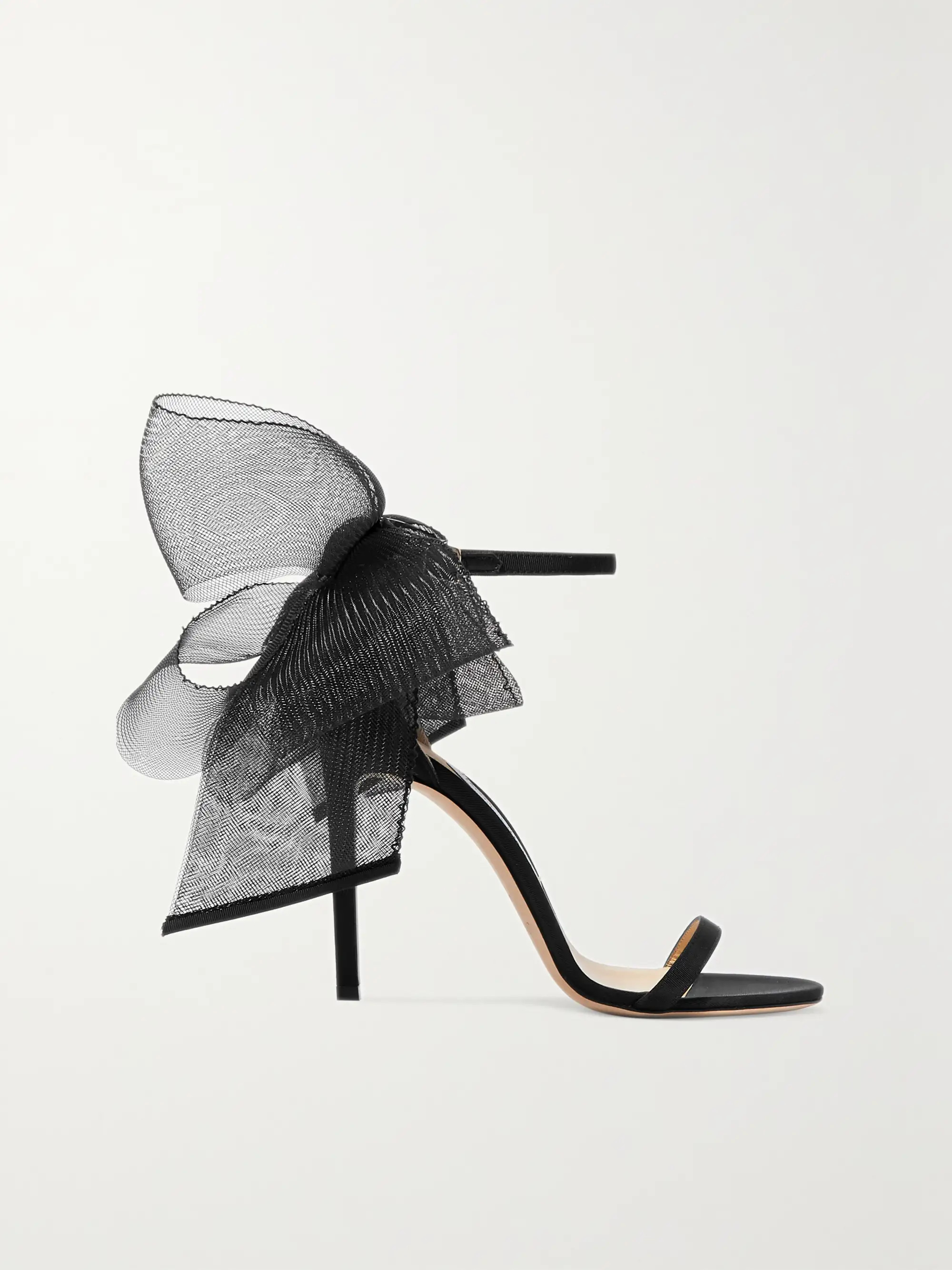 Aveline 100 bow-embellished grosgrain sandals | NET-A-PORTER (US)