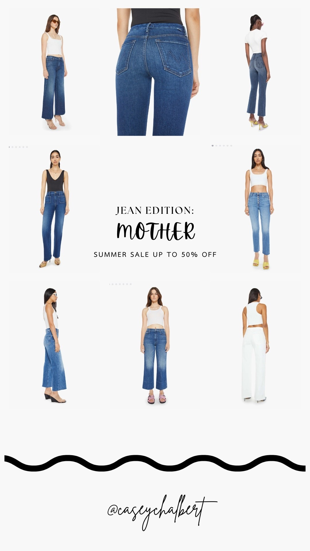 MOTHER summer sale is up to 50% off ☀️ 

#jeans #womens #summersale #pants 