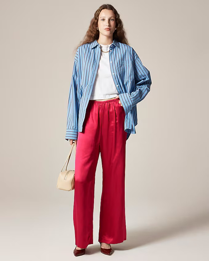 Cosmo pant in luster charmeuse | J. Crew US