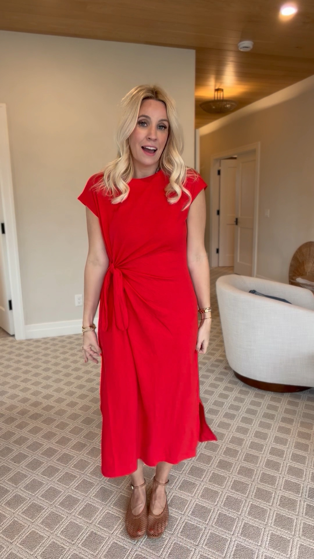 Here is the red! It is so flattering! 

#LTKootd #LTKmomlife #LTKgrwm