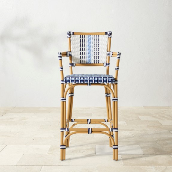 Hill House x Williams Sonoma Home Adelaide Indoor/Outdoor Dining Bar &amp; Counter Stool | Williams-Sonoma