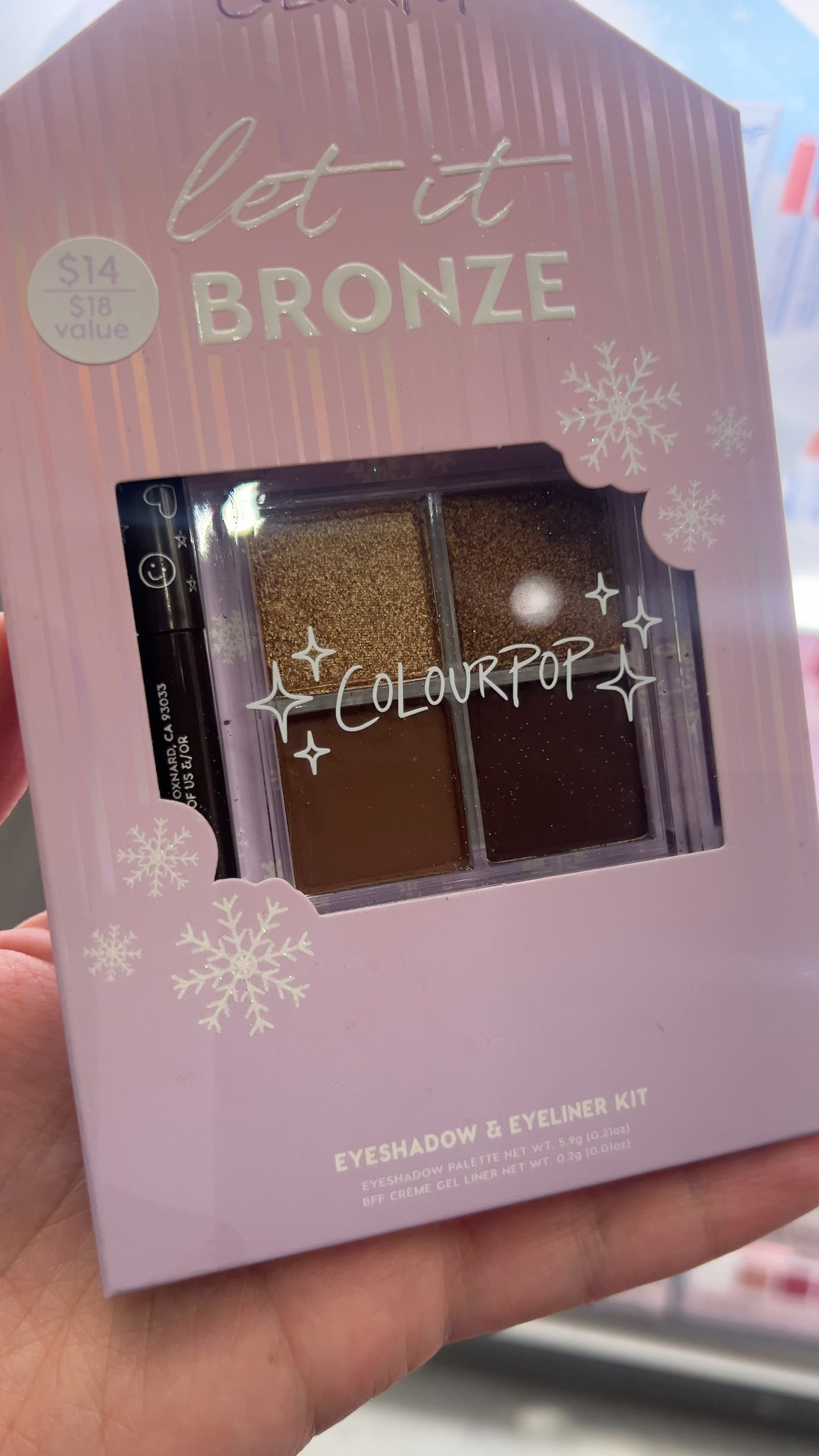 ColourPop Quad Eyeshadow Palette with Creme Gel Liner Kit - Let It Bronze - 0.16oz

#LTKBeauty #LTKWatchNow #LTKGiftGuide