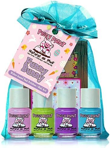 Piggy Paint 100% Non-toxic Girls Nail Polish - Safe, Chemical Free Low Odor for Kids, Funny Bunny | Amazon (US)
