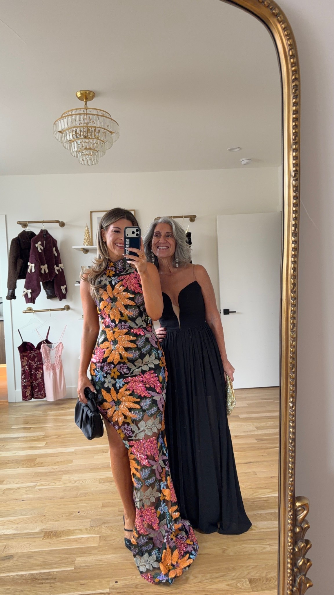 Mom and me wedding guest and formal event dresses for any age multi color halter maxi and black flowy dress

Wearing my usual small/2 in most
Mom wears a medium/6

Wedding guest
Formal event
Black tie
Mother of the bride
Holiday event
Winter party
New years
Special occasion
Floral
Sequin

#LTKSeasonal #LTKWedding #LTKHoliday