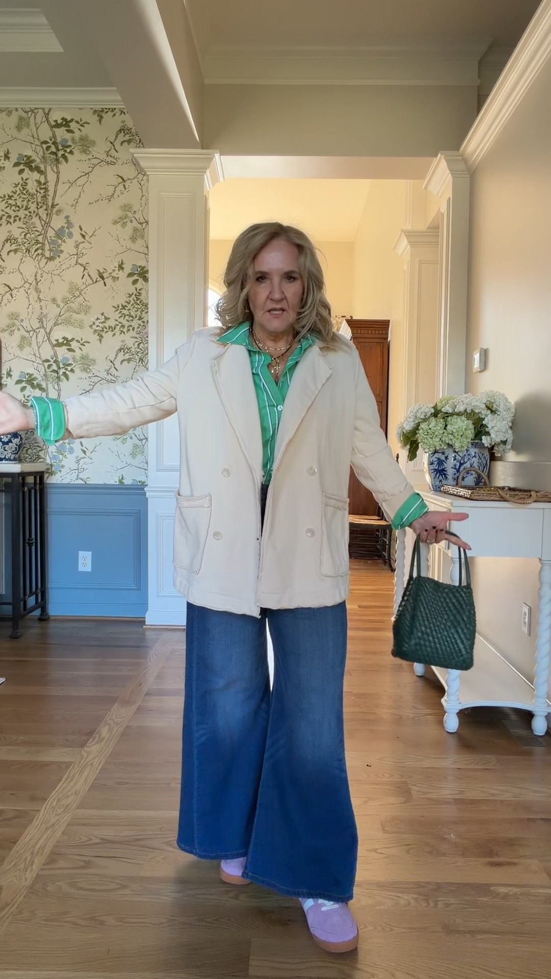 Easy relaxed style 
Sweatpant jeans size 29 petite 
Blouse size small 
Sweatshirt blazer size medium 
@anthropologie

Travel jeans 

#LTKTravel #LTKPetite #LTKOver40