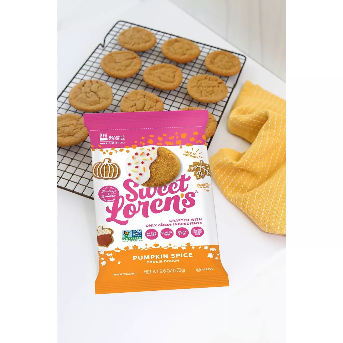 Sweet Loren's Place & Bake Pumpkin Spice Cookie Dough - 9.6oz | Target