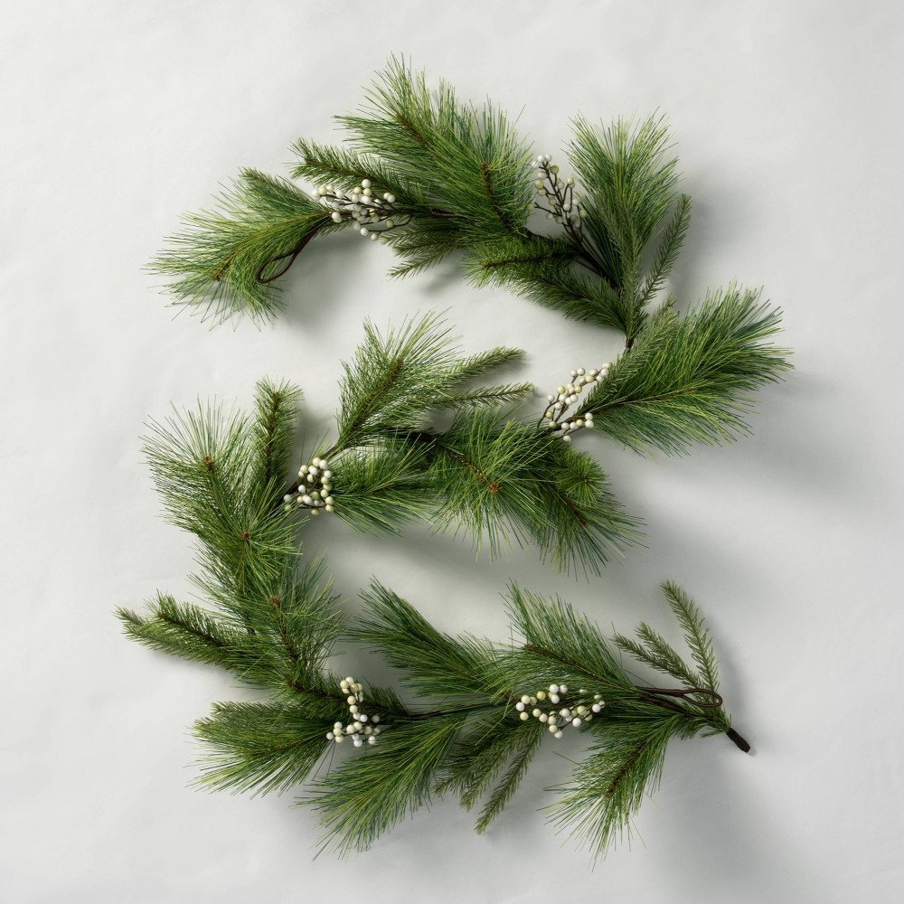 6' Faux White Berry Pine Garland - Hearth & Hand with Magnolia | Target