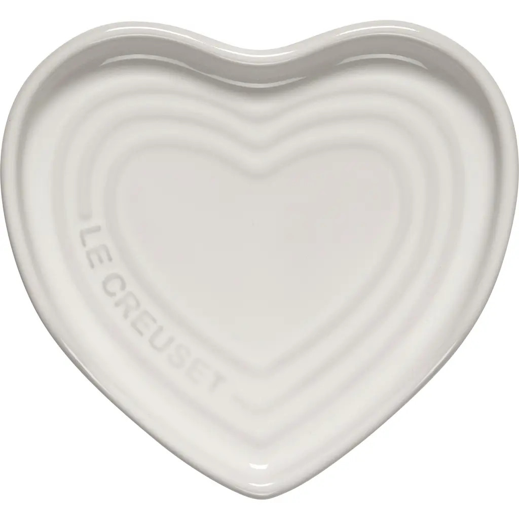 Le Creuset Stoneware Heart Spoon Rest in White at Nordstrom | Nordstrom