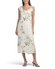 Floral Ruffle Neck Maxi Dress | TJ Maxx