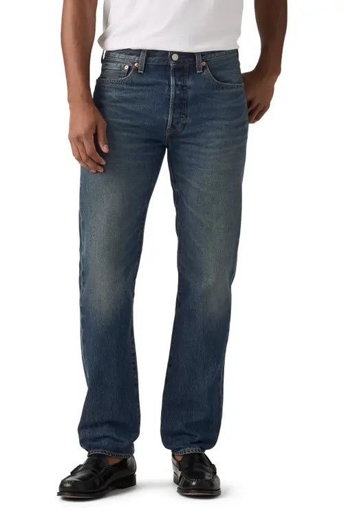 levi's 501® Original Straight Leg Jeans in Vintage Avenue at Nordstrom, Size 33 X 32 | Nordstrom
