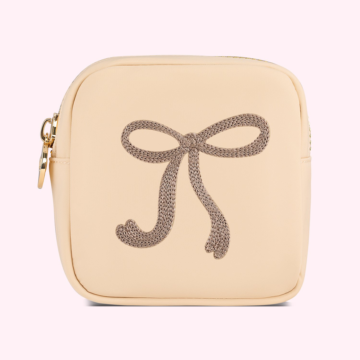 Hand Embroidered Bow Mini Pouch | Stoney Clover Lane