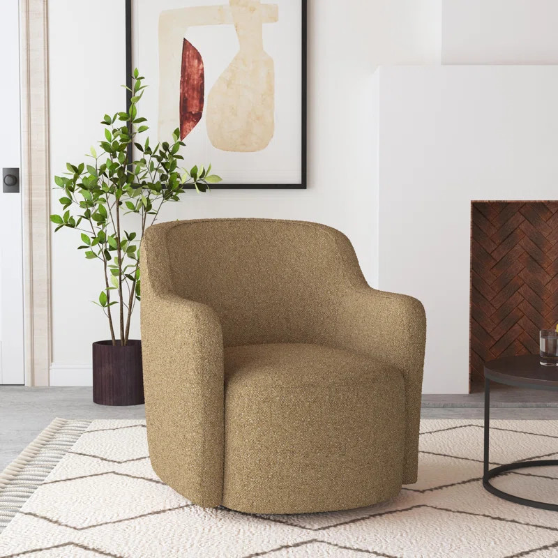 Wade Logan Brentleigh Upholstered Swivel Armchair & Reviews | Wayfair | Wayfair North America