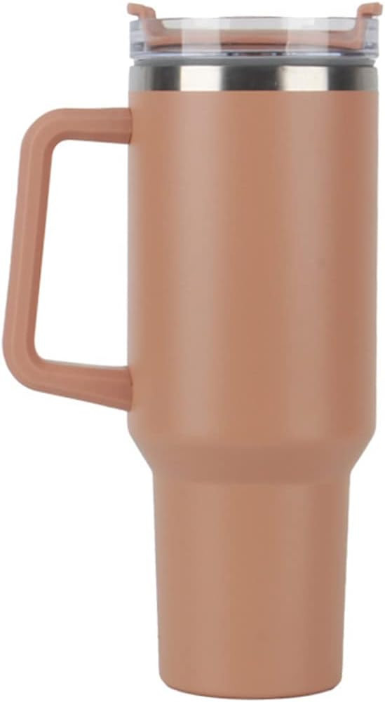 40oz Insulated Travel Mug Tumbler With Handle and Straw,Stainless Steel Double Wall Vacuum Cup Ke... | Amazon (US)