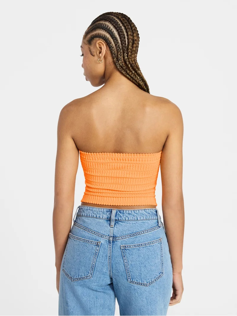 No Boundaries Seamless Textured Tube Top, Women's XXS-XXL | Walmart (US)