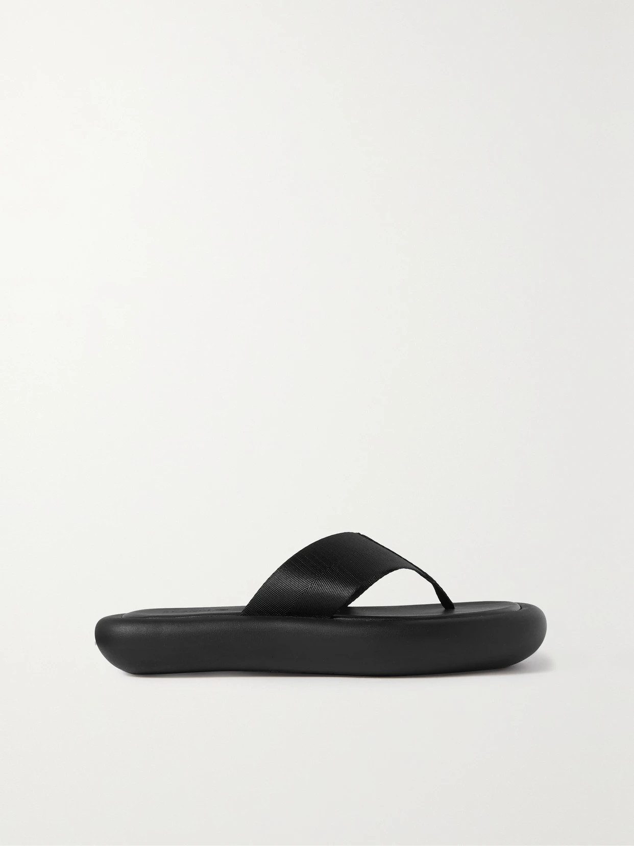ST. AGNI - Leather Platform Flip Flops - Black | NET-A-PORTER (UK & EU)