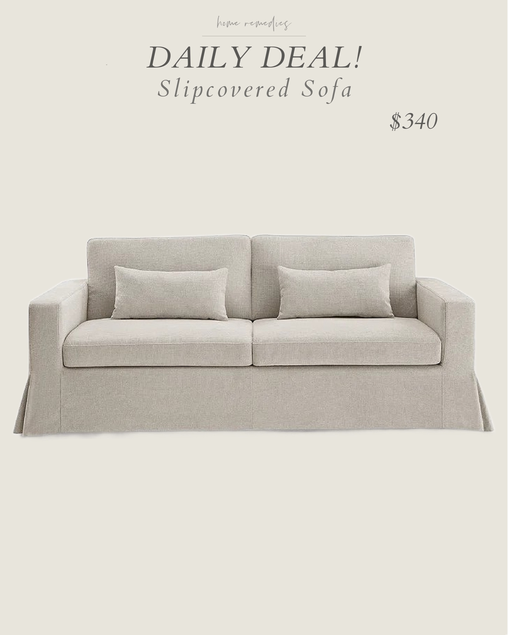 Run! This beautiful slipcovered sofa is just $340! The reviews are great and it is available in 4 additional fabric options (at slightly higher prices). living room, dorm room, family room, guest room, home office, den

#LTKStyleTip #LTKHome #LTKSaleAlert