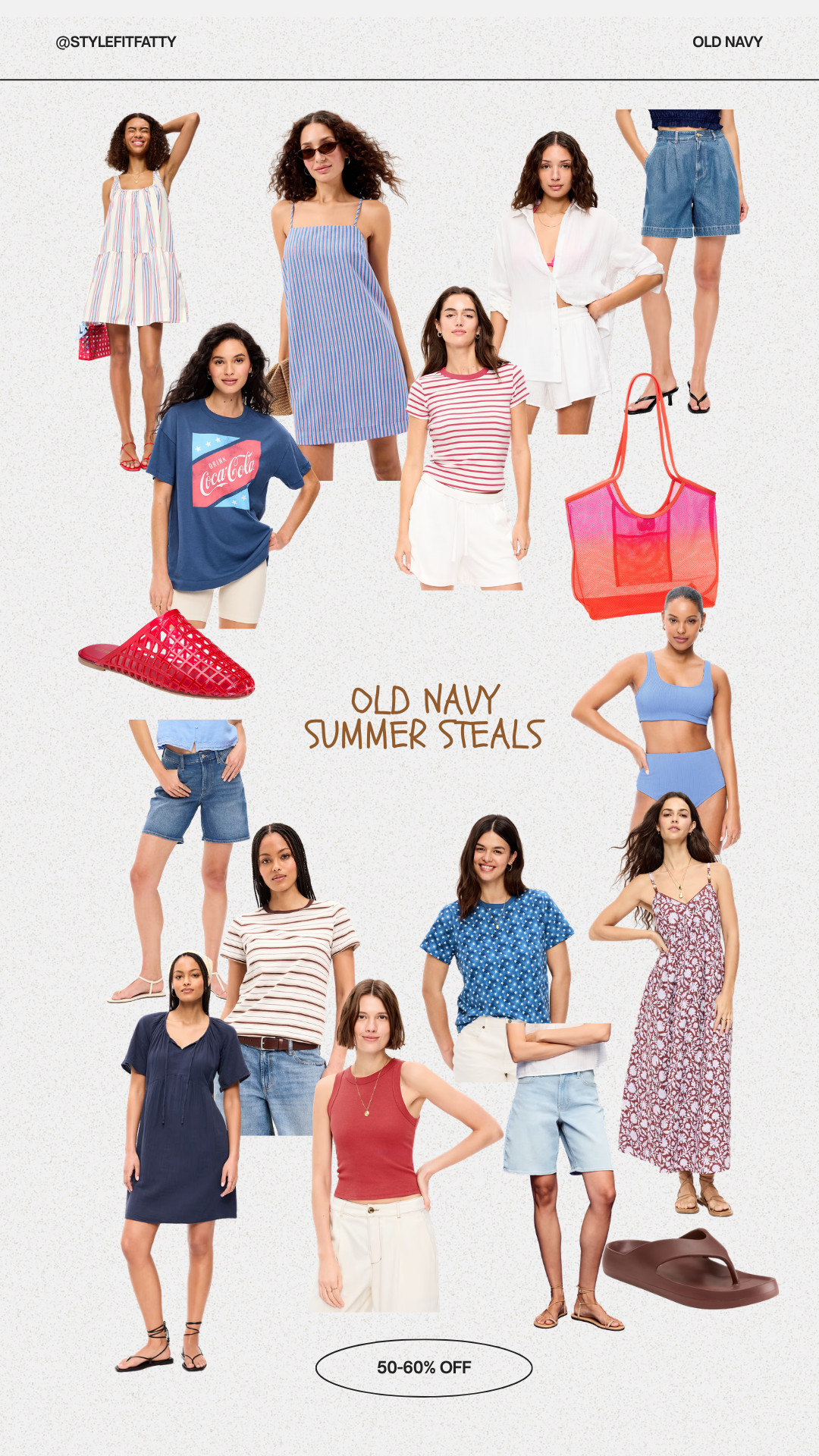 Love these summer staples at Old Navy!!! Up to 50-60% off! #oldnavysale #summersale #summerstaples 

 #LTKootd #LTKSeasonal #LTKSaleAlert
