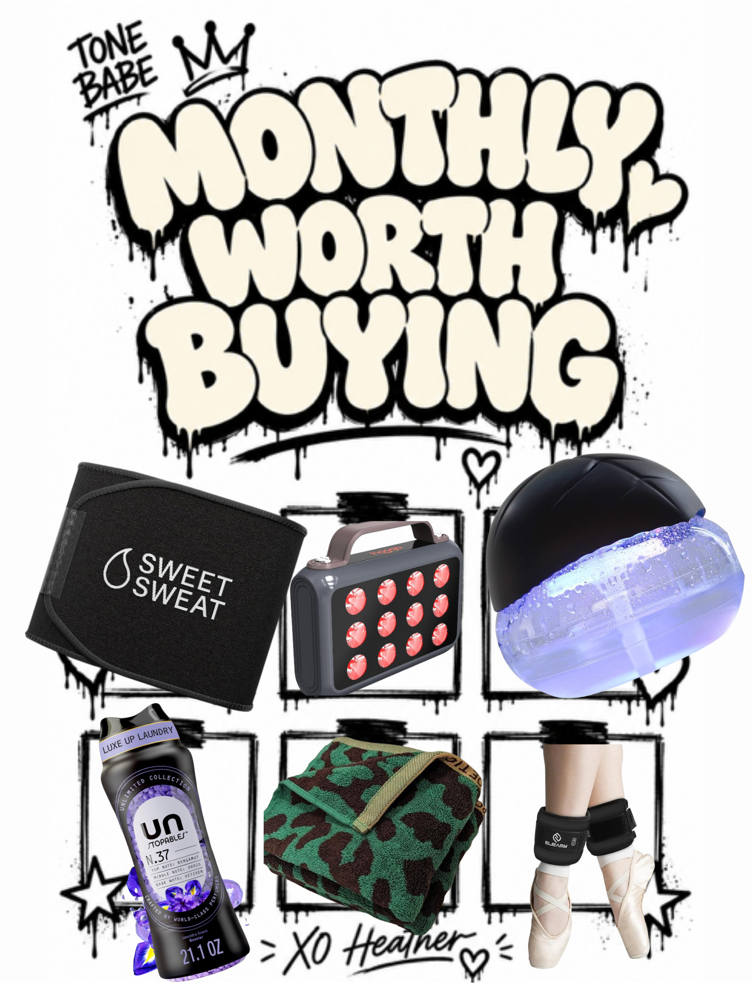 MONTHLY WORTH BUYING.
aka the things currently making my workouts, recovery + laundry smell better 😂

A few random TONE BABE obsessions I’m actually using — because I’m not gatekeeping the good stuff.

Everything linked on my LTK.
use it. sweat in it. decide for yourself. xo  

 #LTKdayinmylife #LTKfitnessgoals #LTKmomlife