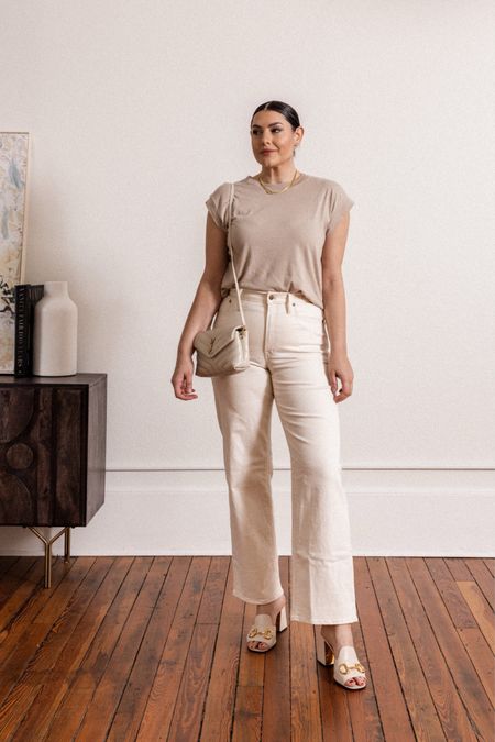 February Capsule! 30 outfits for February. 
Find my full capsule here: https://bit.ly/KECapFeb23

I’ve linked the actual pieces here and I’ve shopped around for super similar pieces below!

MADEWELL WIDE LEG WHITE JEANS: I am in the 29, they run generously. 

TARGET BEIGE TEE: I am in the medium of this tee. It runs generously. Size down for a truer fit. $10 — such a find!

#LTKunder50 #LTKunder100 #LTKSeasonal