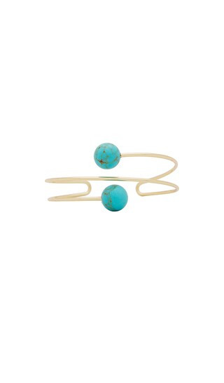 Bead Wire Cuff in Turquoise | Revolve Clothing (Global)