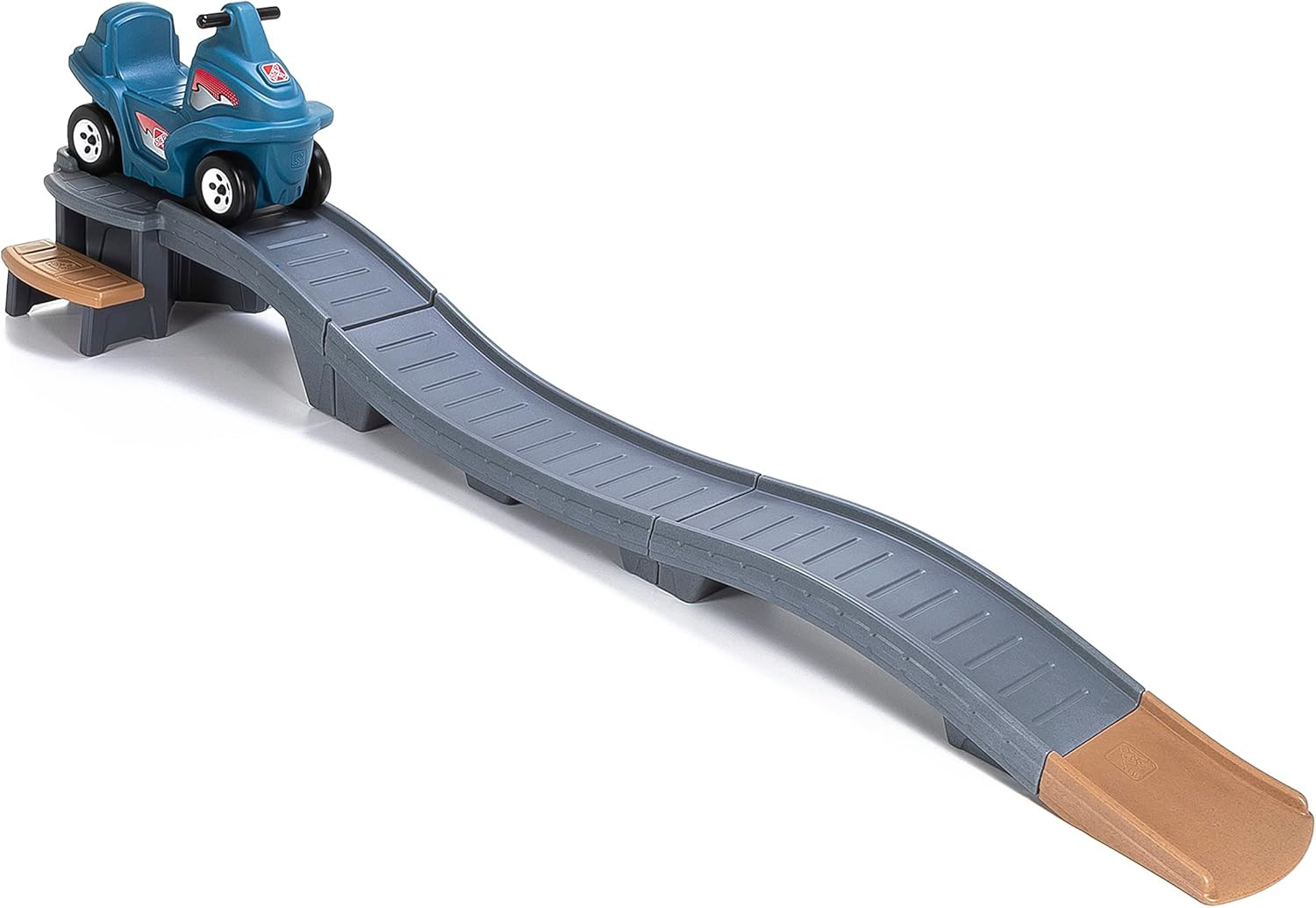 Step2 Up & Down Roller Coaster Kids Ride On Toy, Push Car, Indoor/Outdoor Playset, Made of Durable Plastic, Max Weight 50 lbs., for Toddlers 2-5 Years Old, Gray & Blue | Amazon (US)
