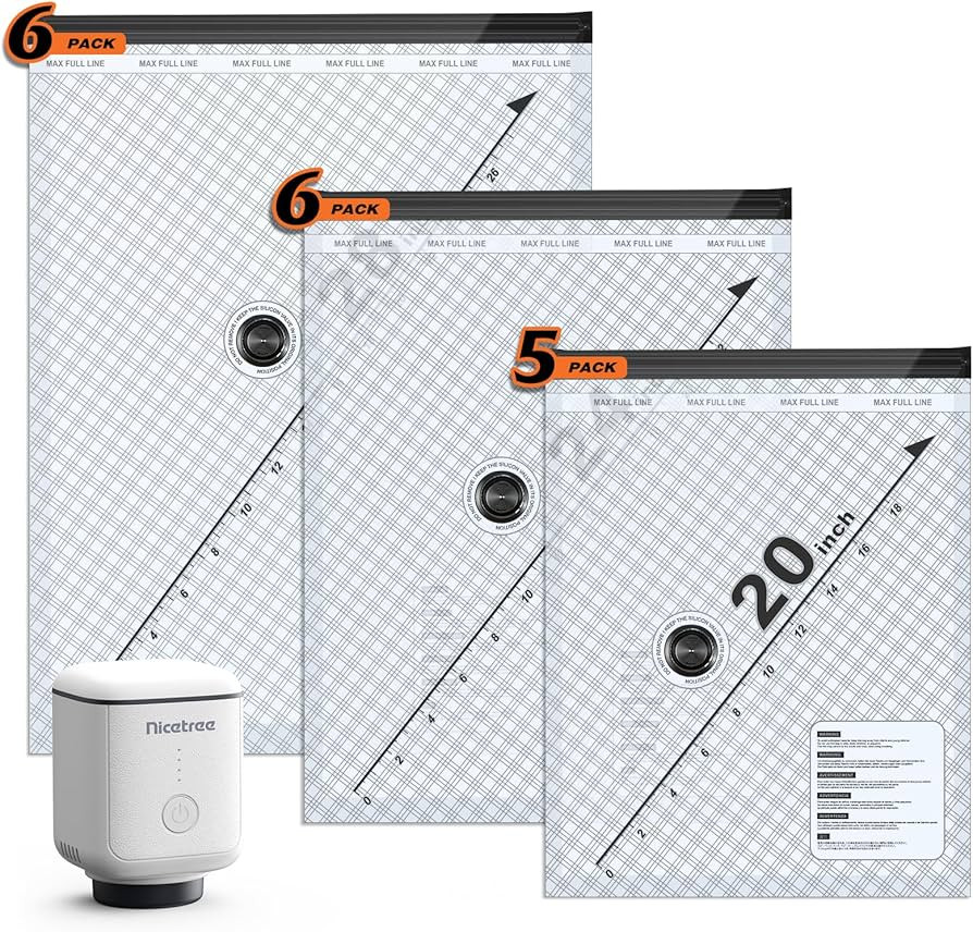 Nicetree 17-Pack Travel Vacuum Seal Bags with Rechargeable Wireless Pump – Vacuum Storage Bags ... | Amazon (US)