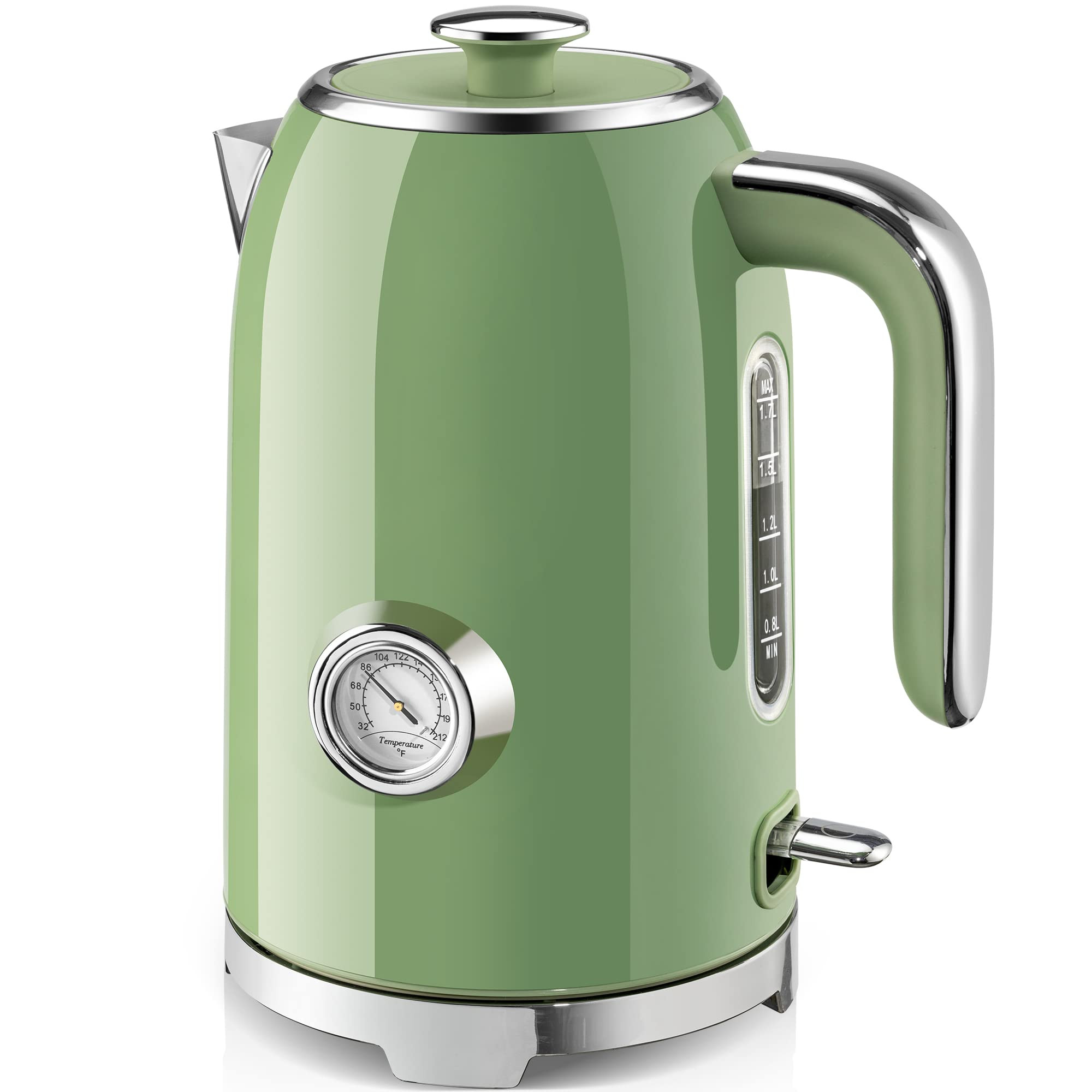 SUSTEAS Electric Kettle - 57oz Hot Tea Water Boiler with Thermometer, 1500W Fast Heating Stainles... | Amazon (US)