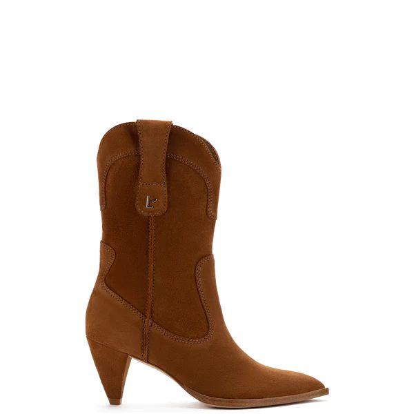 Thelma Boot In Tobacco Suede | Larroude