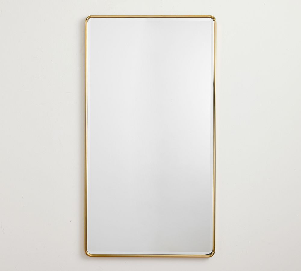 Vintage Rounded Tall Rectangular Mirror | Pottery Barn (US)