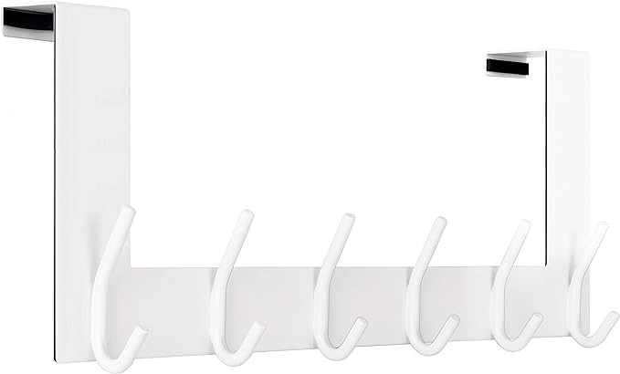 WEBI Over The Door Hook:Over The Door Towel Rack,Door Coat Hanger Towel Hanger Over Door Coat Rac... | Amazon (US)
