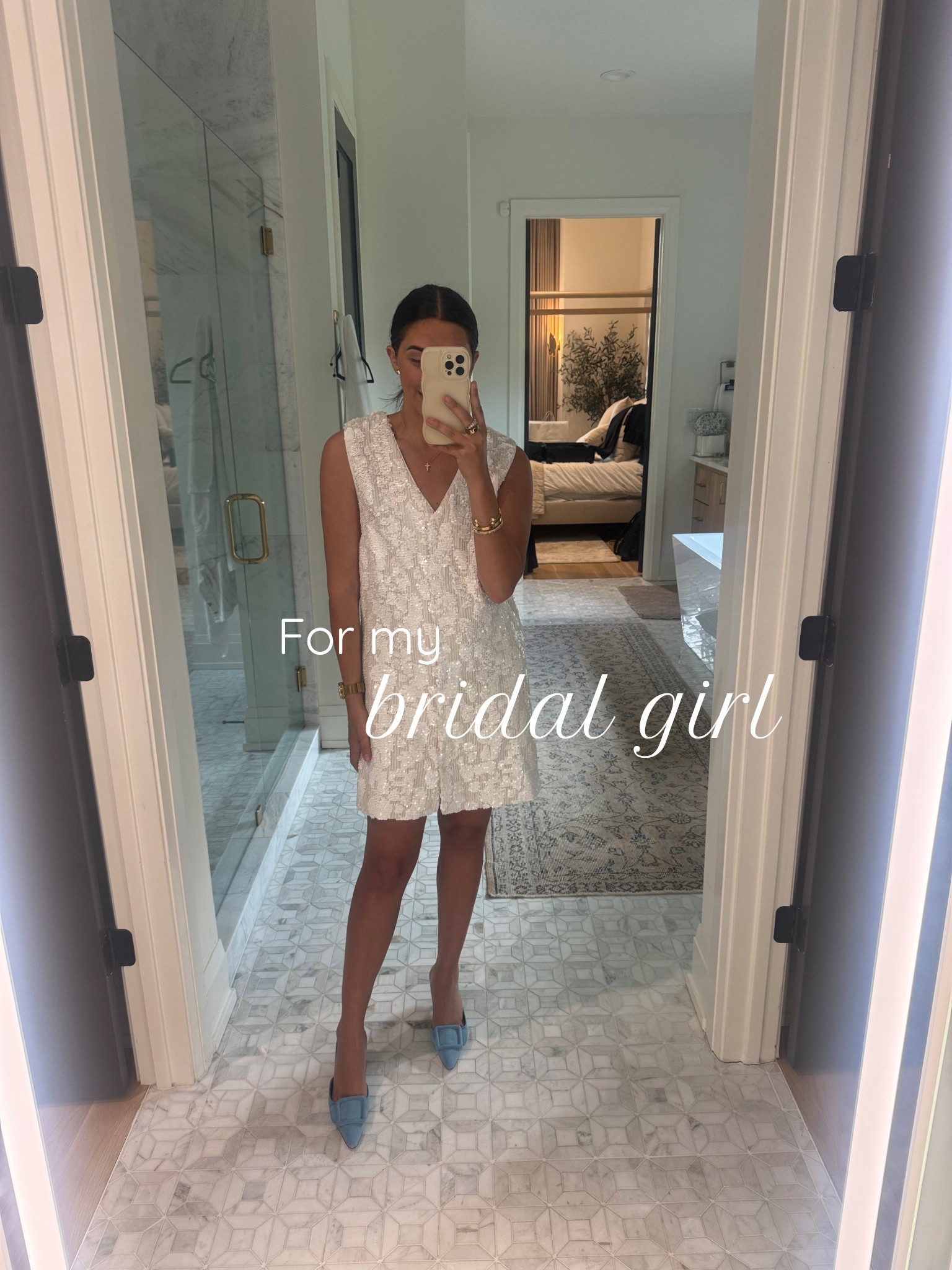 Dress: small
Code: dede20
This white sequin dress is perfect any brides or would be so good for spring events or vacation!