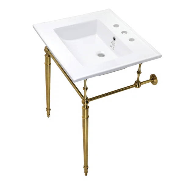 Ceramic Rectangular Console Bathroom Sink | Wayfair North America