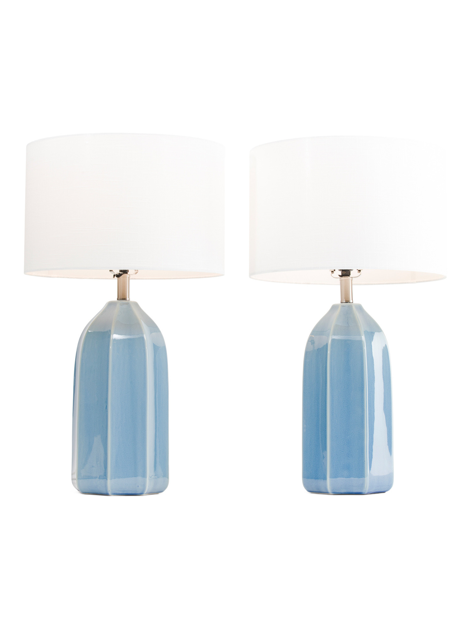 2pk 26.5in Crackled Ceramic Table Lamps | TJ Maxx