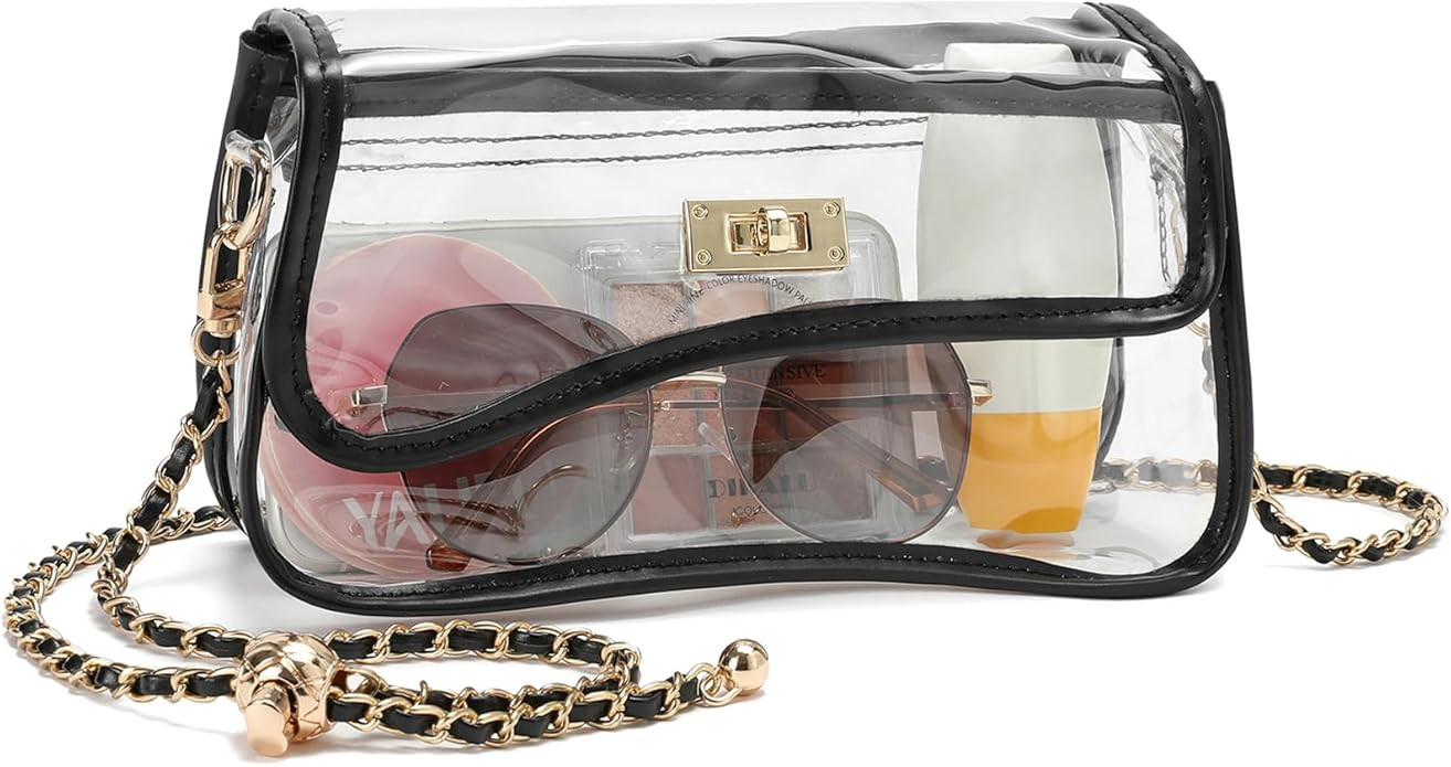 YGR Clear Bag Stadium Event Concert Approved, Transparent Clear Crossbody Purse Shoulder Bag for ... | Amazon (US)