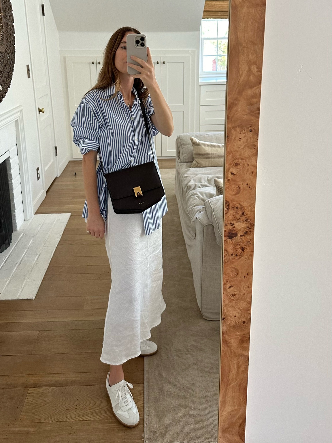 OOTD for hot weather! This skirt is my summer MVP. My button up is Shaina Mote but linked similar!

#LTKStyleTip #LTKSeasonal #LTKFindsUnder100