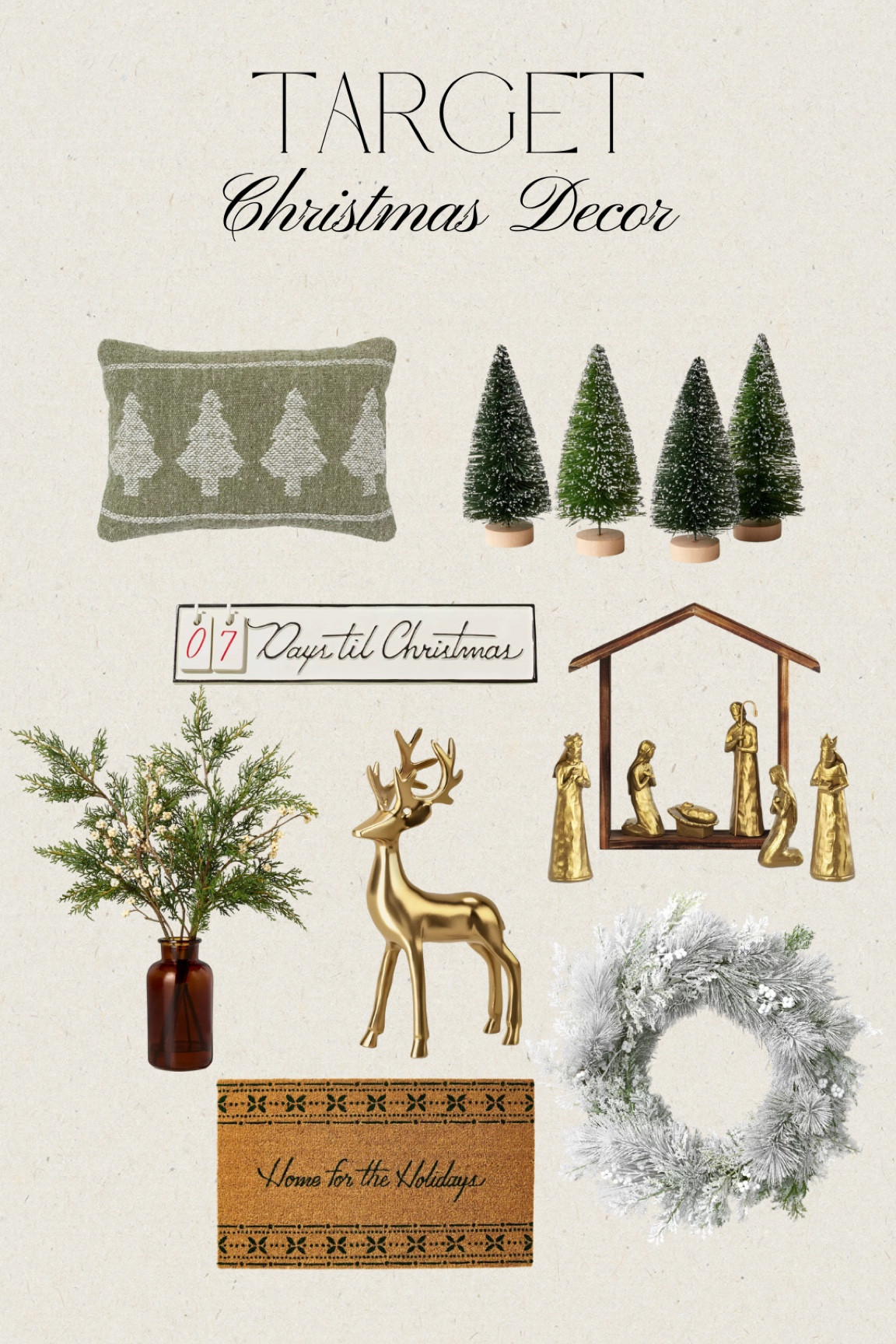 Target finds • Christmas decor • nativity scene • wreath • christmas • neutral home •

#LTKHome #LTKHoliday #LTKSeasonal