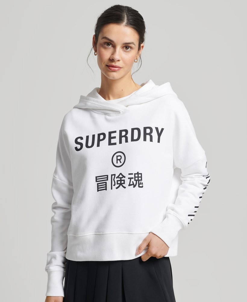 Code Core Sport Crop Box Hoodie | Superdry (US)