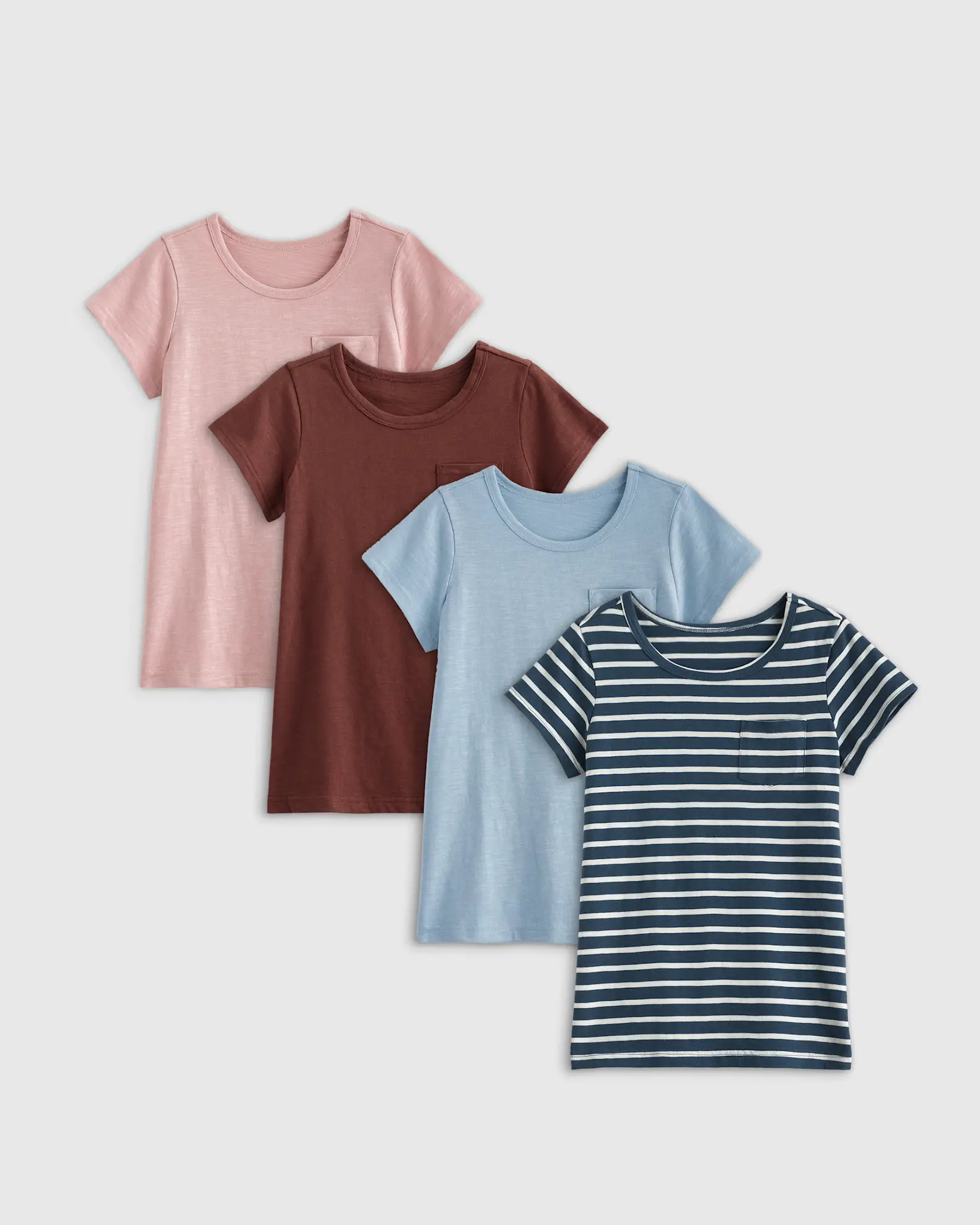 100% Organic Cotton Slub Tee 4-Pack - Toddler Girl | Quince