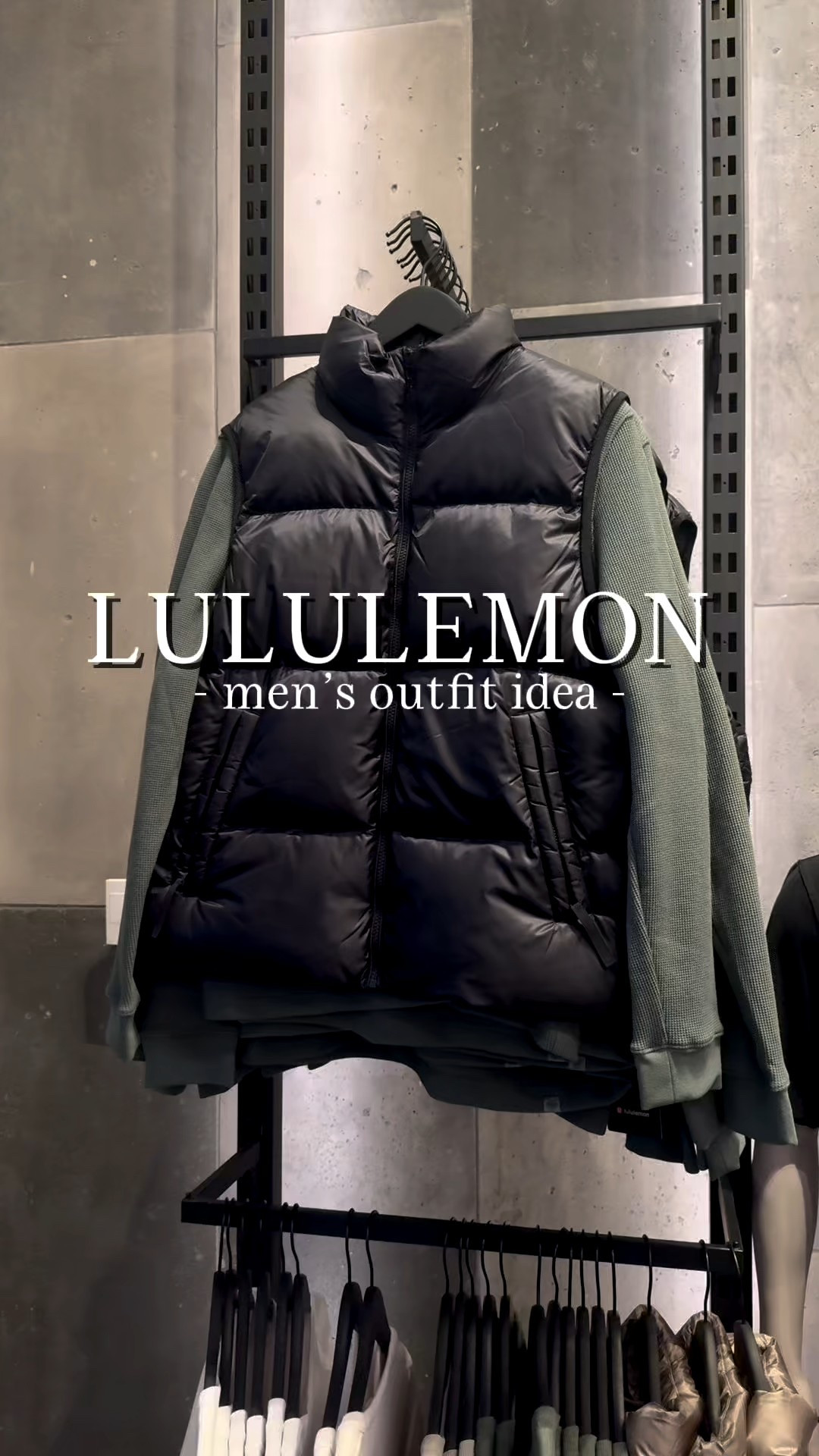 Lululemon men’s outfit idea - waffle knit thermal paired with a puffer vest on top. Thermal fits true to size and the vest you could size down 1 from your regular size 

#LTKMens #LTKStyleTip #LTKWorkwear