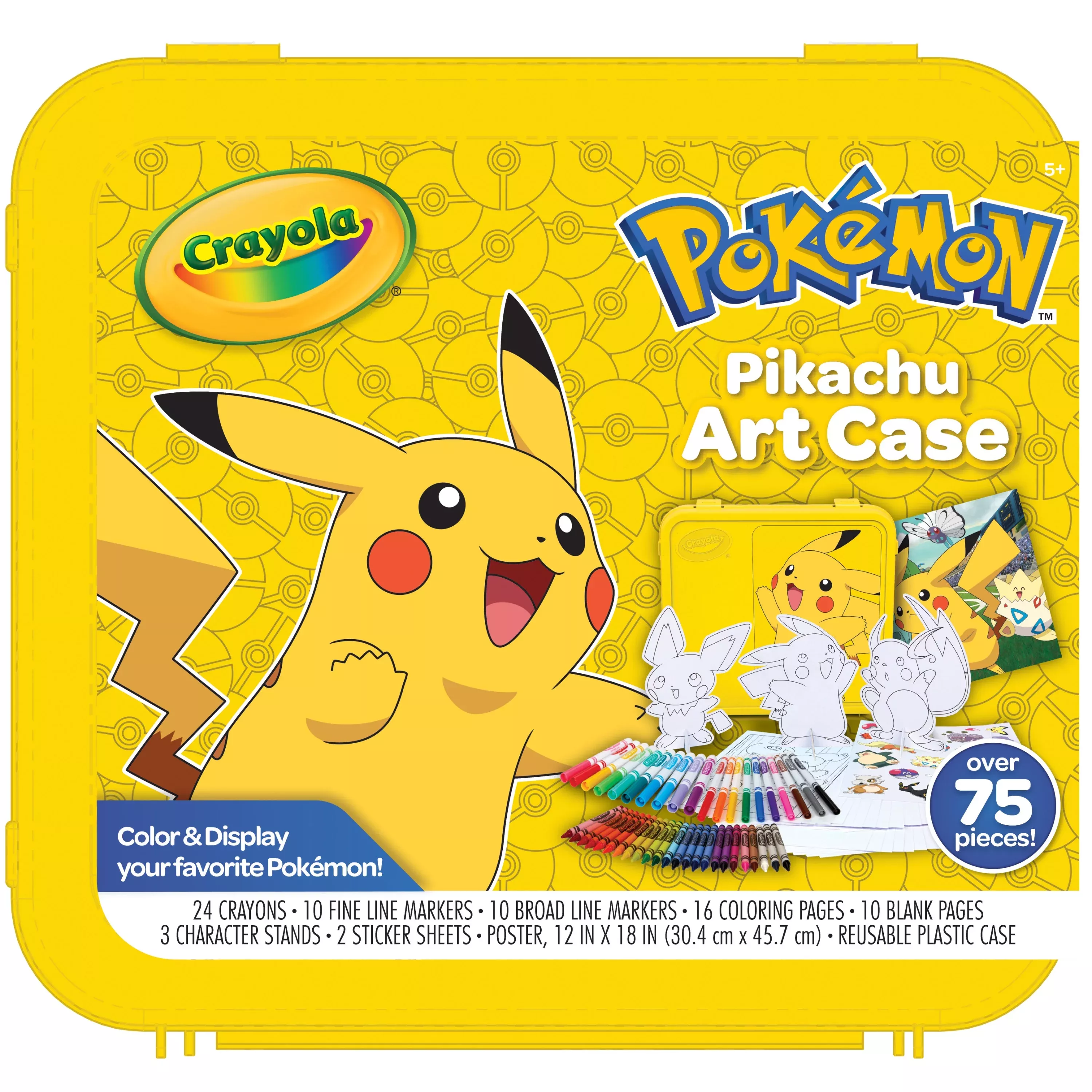Crayola Create & Color Pokémon Coloring Art Case, Charmander, Child, 50  Pcs, Toys, Gifts 