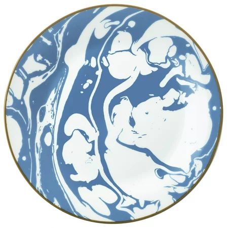 Marble Swirl Collection 12-Piece Porcelain Blue Dinnerware Set, Walmart Exclusive | Walmart (US)