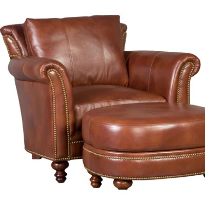 Richardson 42" Wide Genuine Leather Armchair | Wayfair North America